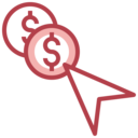 money,business and finance,dollar,multimedia,arrow,coin,cursor,dollar symbol,pay per click,click per pay